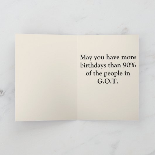 Carte d'anniversaire GOT (Intérieur)