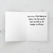 Carte d'anniversaire Goth Punk (Intérieur)