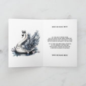 Carte d'anniversaire Gothique Cygne (Intérieur)