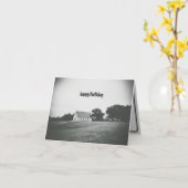 Carte d'anniversaire gothique joyeuse (Fleur jaune)