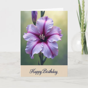 Carte d'anniversaire Gradient Birthday Bloom