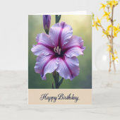 Carte d'anniversaire Gradient Birthday Bloom (Fleur jaune)