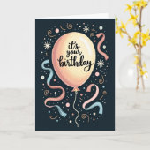 Carte d'anniversaire Gradient Joy (Fleur jaune)