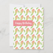 Carte d'anniversaire Gradient Mango Fruit Tropical (Devant)