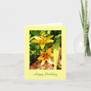 Carte d'anniversaire Grand Cru Lily Flower
