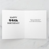 Carte d'anniversaire grand format avec collage de (Intérieur)