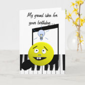 Carte d'anniversaire Grand Idea (Fleur jaune)