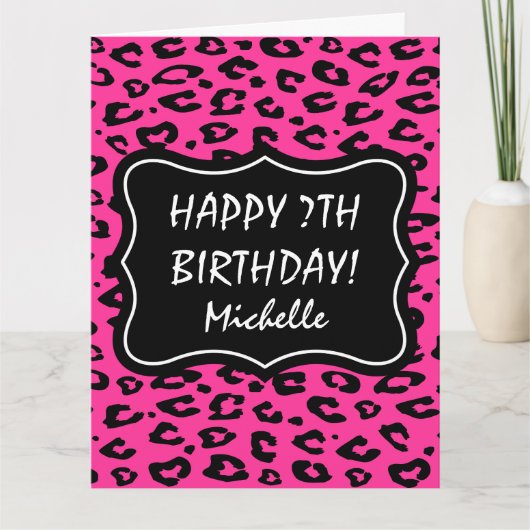 Carte d'anniversaire grande extra large imprimée l (Devant)