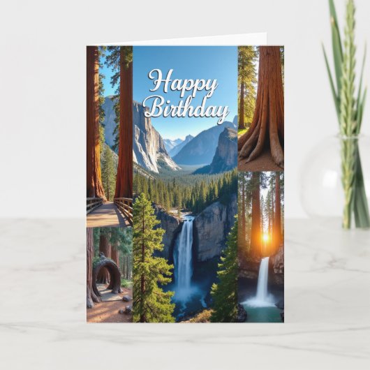 Carte d'anniversaire Grande Montagne (Devant)