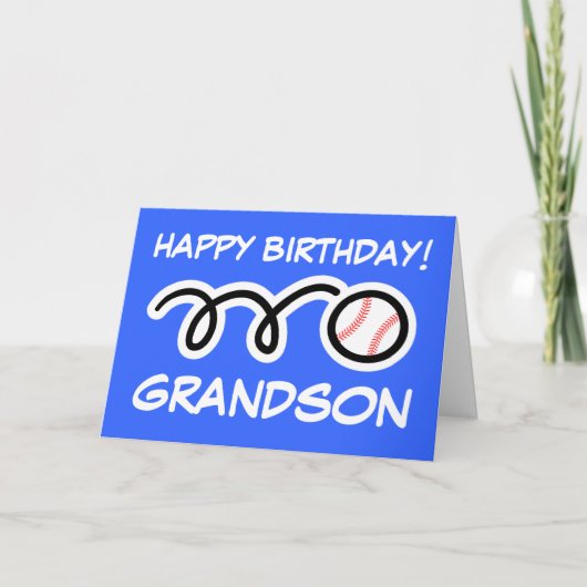 Carte d'anniversaire Grandson avec conception de s (Devant)