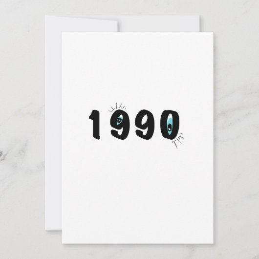 Carte d'anniversaire graphique à l'illustration d' (Devant)
