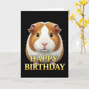 CARTE D'ANNIVERSAIRE GRAS DISTINCT GUINÉE-PORC