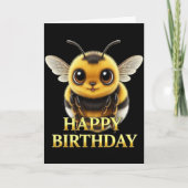 CARTE D'ANNIVERSAIRE GRAS DISTINCTE GROSSE ABEILLE (Devant)