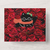 Carte d'anniversaire gratuite de chat mignon et dr (Verso)