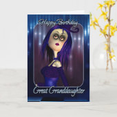 Carte d'anniversaire Great Grandgirl - Mooney mign (Fleur jaune)