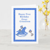 Carte d'anniversaire Great Grandson (Fleur jaune)