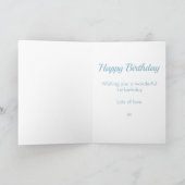 Carte d'anniversaire Great Grandson Blue Penguin 1 (Intérieur)