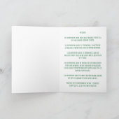 Carte d'anniversaire Green Pisces (Intérieur)