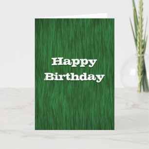 Carte d'anniversaire Green Rough Wood