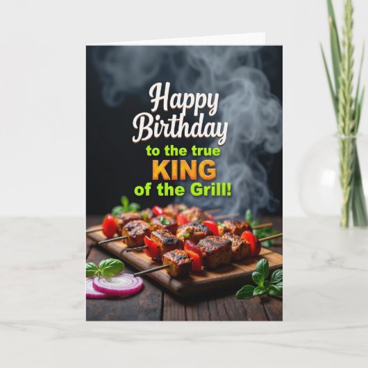 Carte d'anniversaire Grill King (Devant)