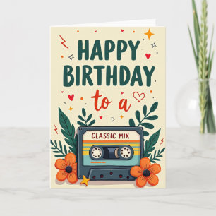 Carte d'anniversaire groovy
