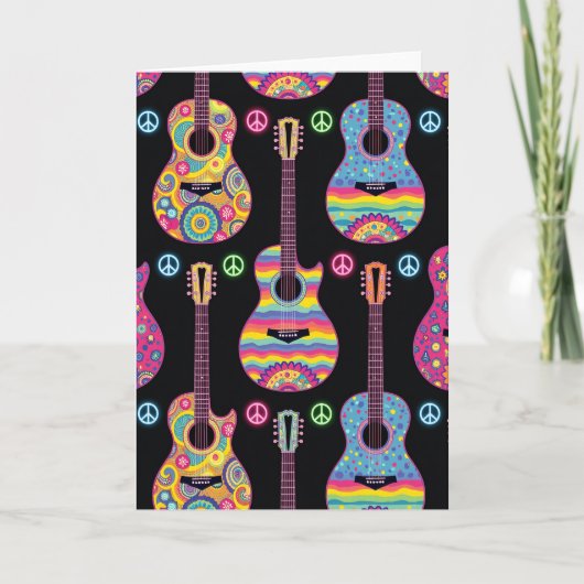 Carte d'anniversaire Groovy Music (Devant)