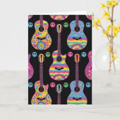 Carte d'anniversaire Groovy Music (Fleur jaune)