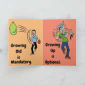 Carte d'anniversaire 'Gros up est facultative' (Intérieur)