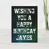 Carte d'anniversaire Grunge (Devant)