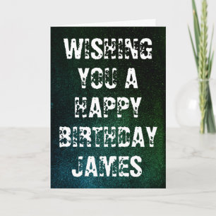 Carte d'anniversaire Grunge