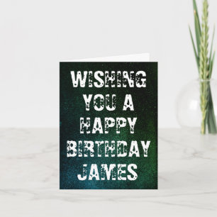 Carte d'anniversaire Grunge