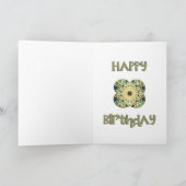 Carte d'anniversaire grunge de fractale pour un (Intérieur)