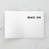 Carte d'anniversaire grunge de hard rock de (Intérieur)