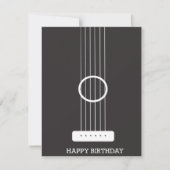 Carte d'anniversaire guitare (Devant)
