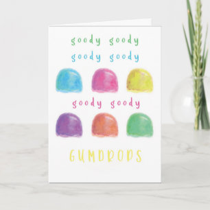 CARTE D'ANNIVERSAIRE GUMDROPS