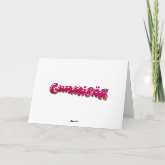 Carte d'anniversaire Gummibär (Dos)