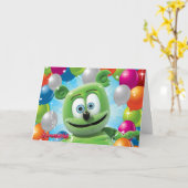 Carte d'anniversaire Gummibär (Fleur jaune)