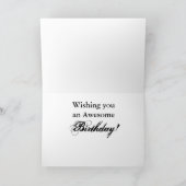 Carte d'anniversaire : Guy faisant des pistes sur  (Intérieur)