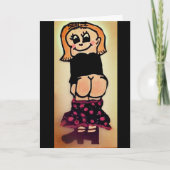 CARTE D'ANNIVERSAIRE HALARIEUSE BARE BUTT (Devant)