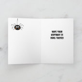 Carte d'anniversaire Halloween heureuse (Intérieur)