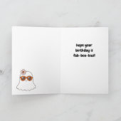 Carte d'anniversaire Halloween heureuse (Intérieur)