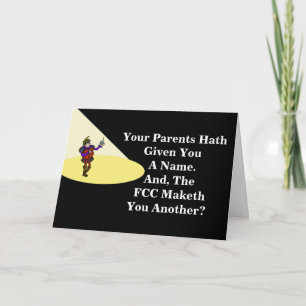 Carte d'anniversaire Ham Radio Hamlet