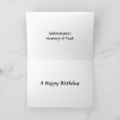 Carte d'anniversaire - Hambourg-St Pauli (Intérieur)