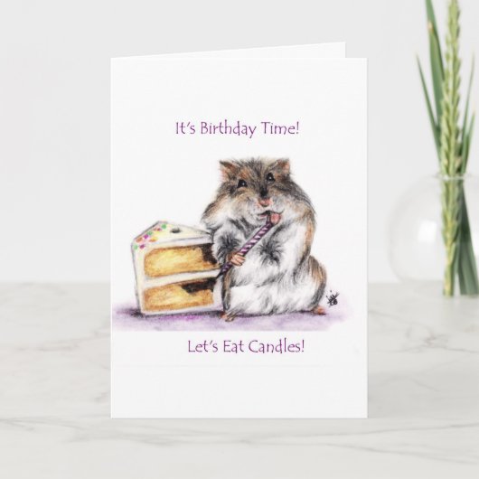 Carte d'anniversaire (Hamster) (Devant)
