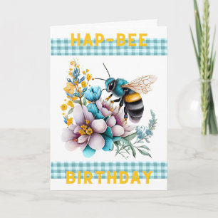 Carte d'anniversaire Hap-Bee