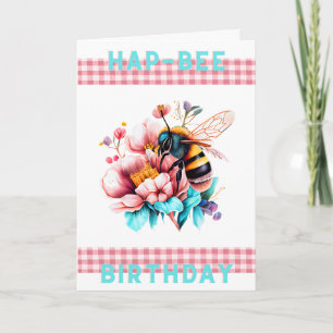 Carte d'anniversaire Hap-Bee