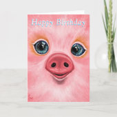 Carte d'anniversaire Happy Baby Piggy - Smile (Devant)