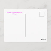 Carte d'anniversaire Happy Birthday Tied with a Bo (Dos)