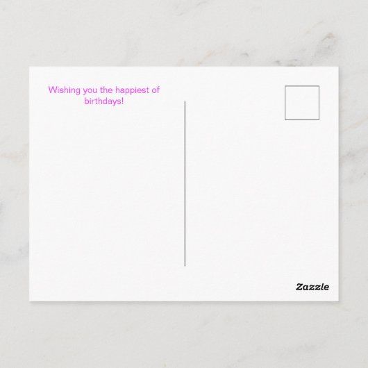 Carte d'anniversaire Happy Birthday Tied with a Bo (Dos)