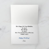 Carte d'anniversaire Happy Ham Funny (Intérieur)